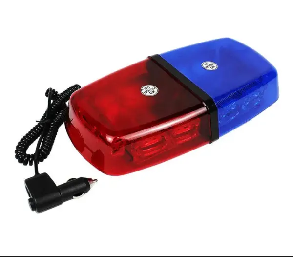 48 LED Car Roof Top Strobe Light Emergency Safety Lamp Automotive 12V-24V Flashing Signal Safety Warning Caution Alarm light for Cars Trucks Vehicles(Aluminum Bottom,Red, Blue)