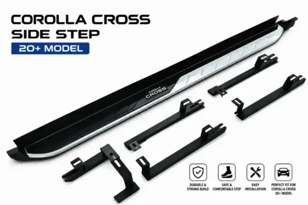 Side Step for Toyota Corolla Cross 2020 2021 2022 2023 2024+