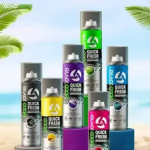 Black Odor-43 Quick Fresh Car Air Freshener – Premium Long-Lasting Fragrance for a Cleaner, Fresher Drive