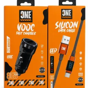 ONE TIK VOOC Fast Car Charger (85W) WITH DATA CABLE