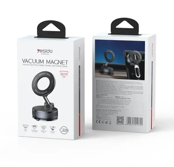 Yesido C228 Magnetic Phone Holder – Perfect for Cars, Home & Office Desk, Anti-Slip Design, Easy Installation and Strong Phone Support