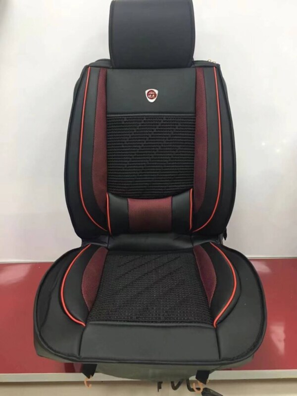 5 Seater Car Seat Protector Ice Silk Waterproof Universal Gray Cooling Car Seat Cover Full Set