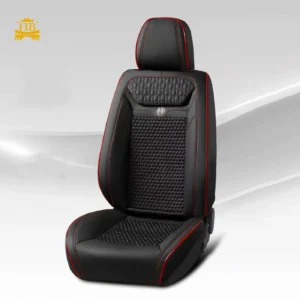 Universal Full Set Waterproof Seat Cushion Cover Fashionable All-Season Car Seat Covers Black and Grey 4 PICS