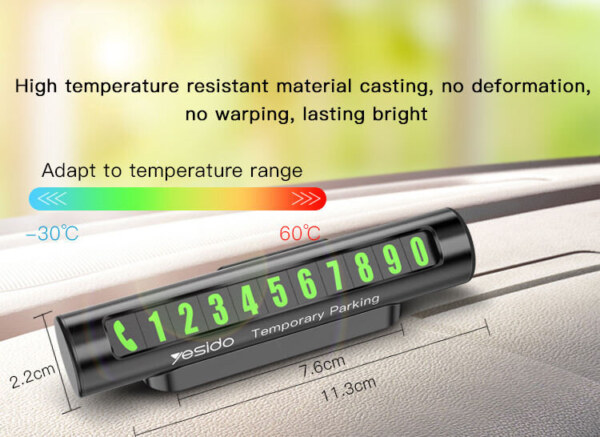 C68 Privacy Protection Night Luminous Mobile Phone Number Card Temporary Parking Number Plate