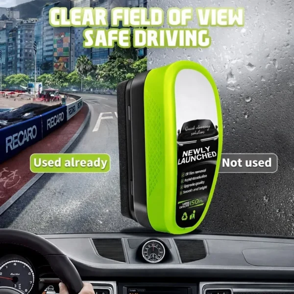 Car Anti-Fog & Mist Repellent Oil Film Cleaner 2.0 – Enhanced Glass Treatment for Perfect Clarity and Fog-Free Vision in Winter