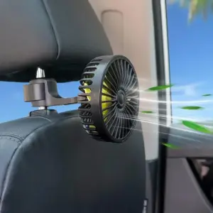 Car Rear Seat Fan with USB Port Easy Installation Just Plug and Play