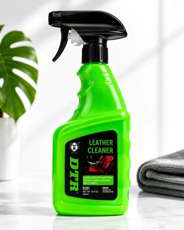 DTR Leather Cleaner Polish 500ml Spray - Effortless Leather Restoration and Ultimate Gloss