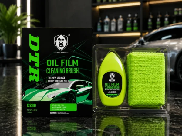 DTR Oil Film Cleaning Brush 120ml | Car Windshield Glass Cleaner with Built-in Sponge Applicator