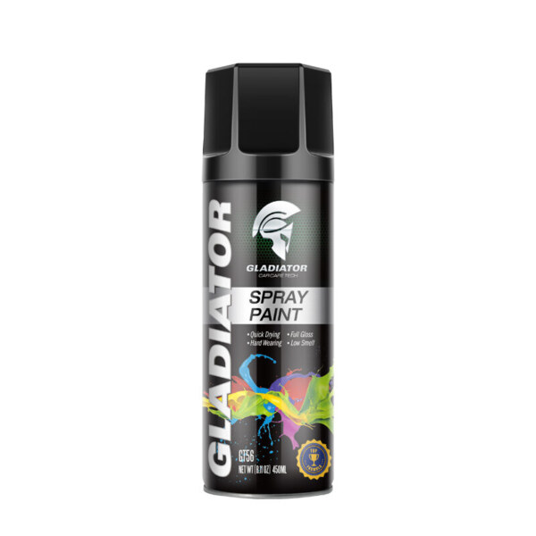 GLADIATOR Color Spray Paint – Premium Multi-Purpose High Gloss & Long-Lasting Finish Color Spray for Car, Bike, Metal & Wood-450ml
