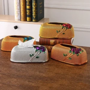 Luxury Drawout Tissue Box, European Style Tissue Box