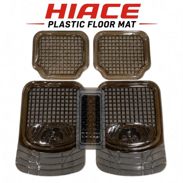 Heavy Duty PVC Floor Mats for Toyota HIACE – Honeycomb Design | 5PC Set