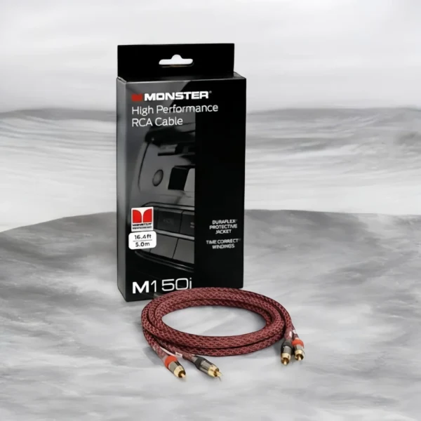 Monster M150i High Performance RCA Cable – 5.0m (Gold-Plated Audio Signal Cable)