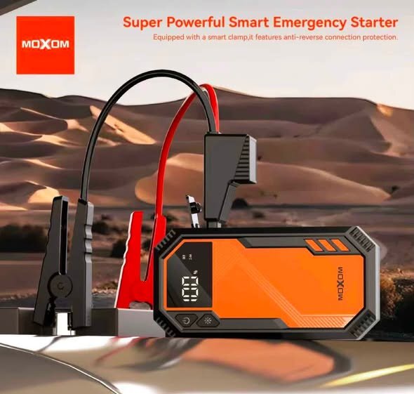 MOXOM MX-AC04 Emergency Car Jump Starter – 800A Peak with Power Bank