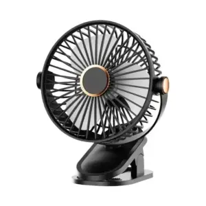 Rechargeable Desktop Mini Clip Fan with LED Light – Perfect for Travel, Home & Office