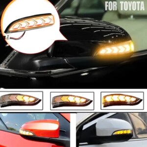 Side Mirror DRL Allion/Premio/Axio/Aqua/Vitz etc universal Toyota, Clear Glass & Smoke Glass