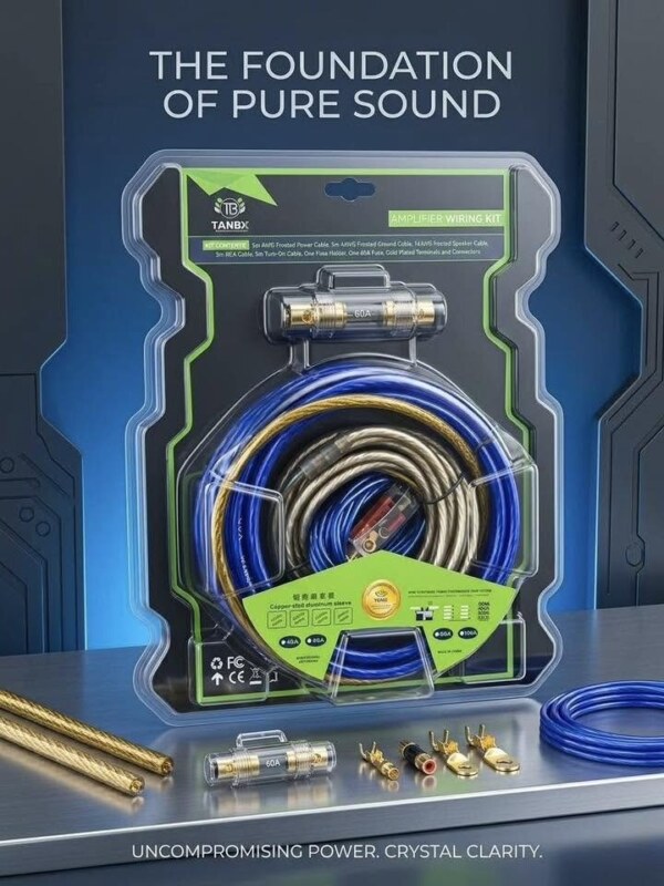Tanbx Car Audio Amplifier Wiring Kits 10GA Speaker Cable - Get the Best Performance from Your Subwoofers