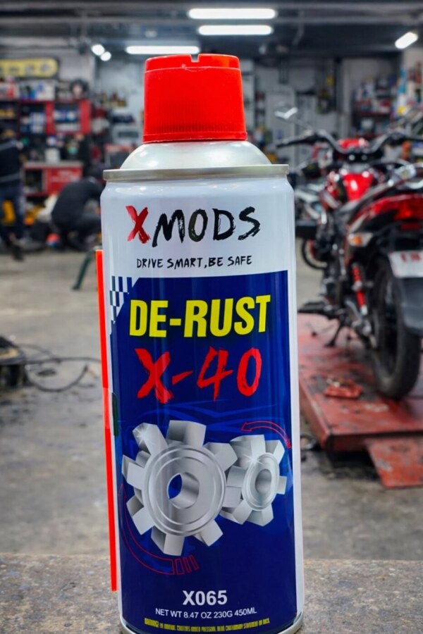 XMODS DE-RUST X-40 | Powerful Rust Remover & Multi-Purpose Lubricant Spray