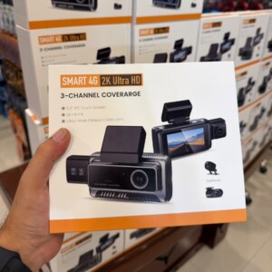 3 Channel 4G LTE Dash Cam for Car – 2K Ultra HD Car Camera with Cabin Lens | GPS, WiFi & Touchscreen