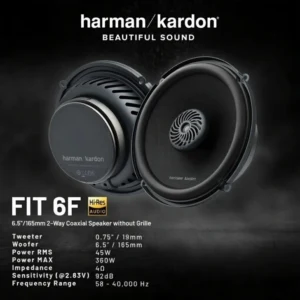 Harman Kardon FIT 6F – Powerful 6.5” Hi-Res Coaxial Car Audio Speaker