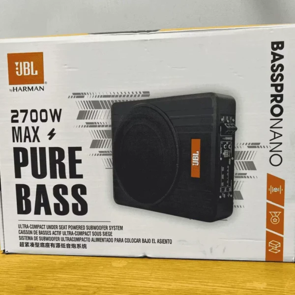 JBL BassPro Nano GTO-10D – Compact 2700W Car Subwoofer for Deep, Clear Bass