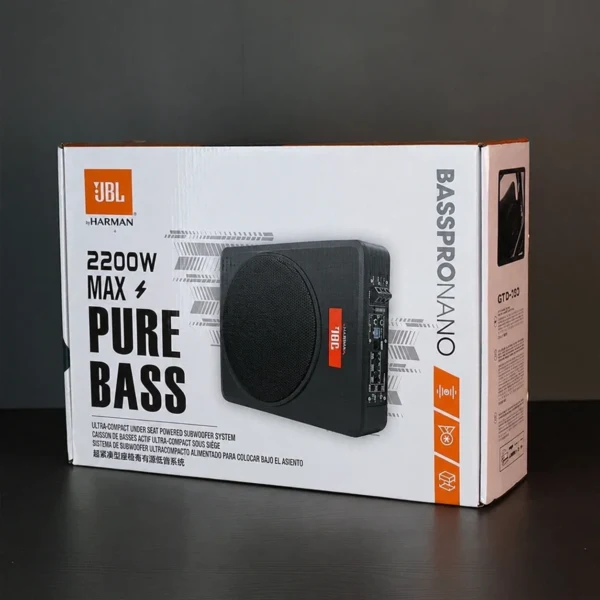 JBL Car Under Seat Subwoofer | 2200W Best Car Subwoofer | Best Under Seat Bass Booster for Crystal-clear Sound