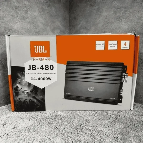 JBL JB-480 4 Channel Car Power Amplifier – 4000W High Performance Sound Booster