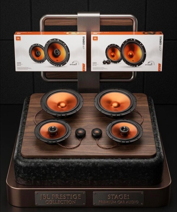 JBL Stage1 62CF Car Component Speakers – Experience Clear & Powerful Car Sound with 640W Speakers
