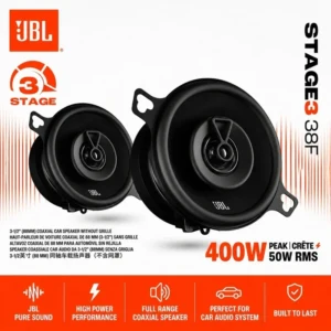 JBL Stage3 38F 3.5″ (89mm) Coaxial Car Speaker 50W RMS / 400W Peak / Harman Signature