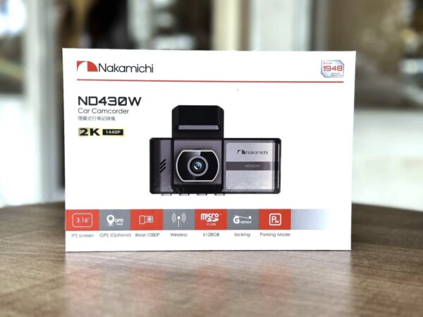 Nakamichi ND 430W Dash Cam – Full HD Car Camera with Night Vision & Loop Recording