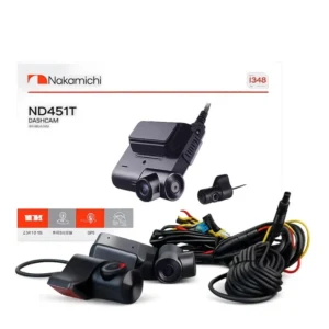 Nakamichi ND451T Dual Camera Dash Cam with 4G, GPS & WiFi
