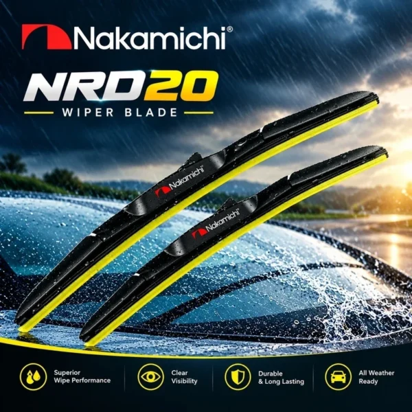 Nakamichi NRD20 Premium Wiper Blade -Streak Free All-Weather Car Wiper 16&24